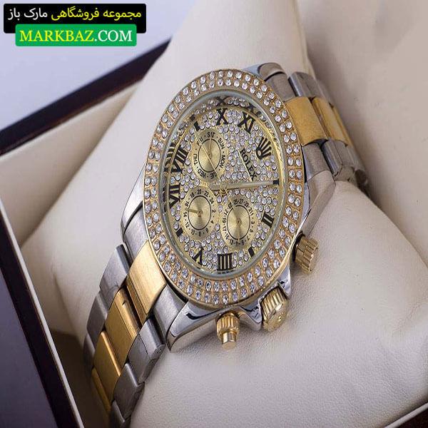 ساعت مچی رولکس ROLEX سه موتوره نگین دار کد89